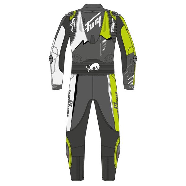 Furygan Eclipse X Kevlar White Black Yellow Stab