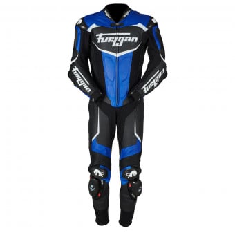 Combinaison Moto Cuir Furygan Overtake Black Blue White
