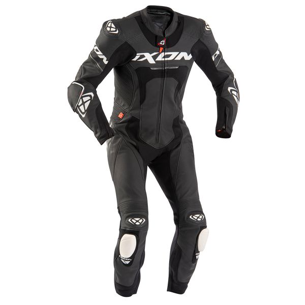Combinaison Moto Cuir Ixon Jackal Black