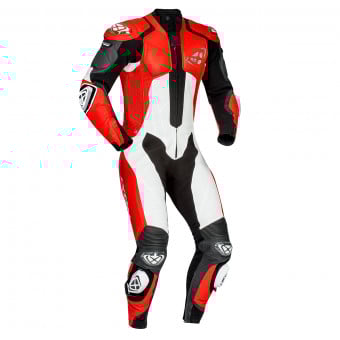 Combinaison Moto Cuir Ixon Vendetta Evo Black Red White