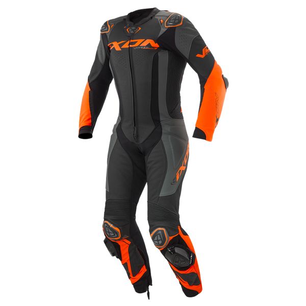 Combinaison Moto Cuir Ixon Vortex 3 Black Anthracite Orange Combinaison Moto Cuir Ixon Vortex 3 Black Anthracite Orange