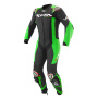 Combinaison Moto Cuir Ixon Vortex 3 Black Green