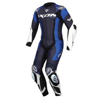 Combinaison Moto Cuir Ixon Vortex 3 Blue White