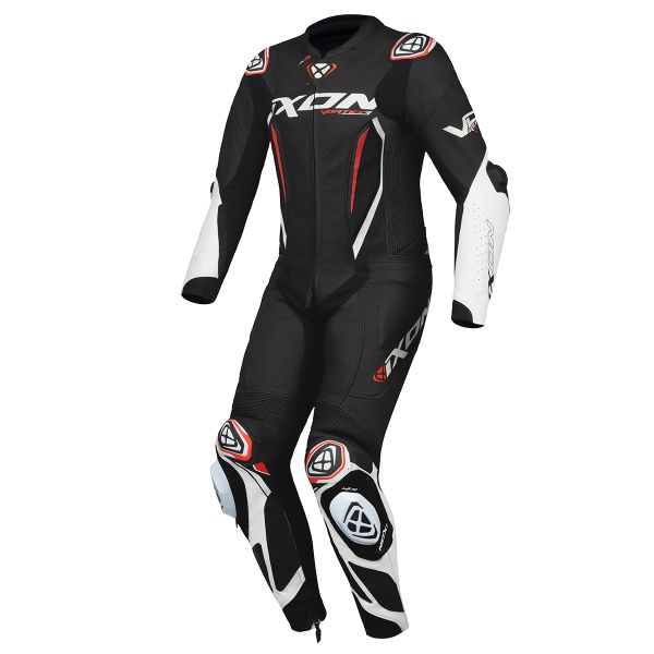 Combinaison Moto Cuir Ixon Vortex 3 Junior Black White