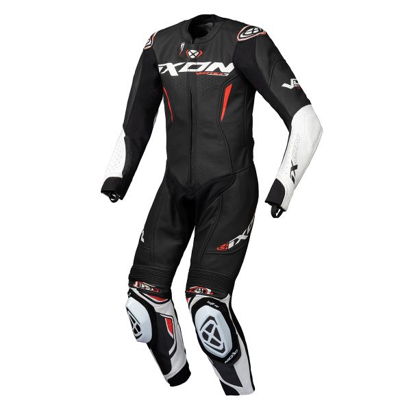 Combinaison Moto Cuir Ixon Vortex 3 Kid Black White