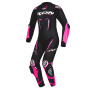 Combinaison Moto Cuir Ixon Vortex 3 Lady Black Pink White
