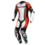 Combinaison Moto Cuir Ixon Vortex 3 White Black Red