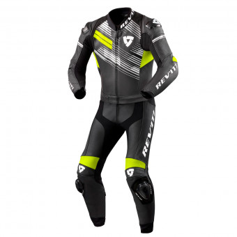 Combinaison Moto Cuir REV'IT Apex 2PC Black Neon Yellow
