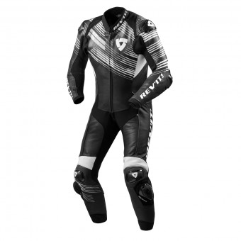 Combinaison Moto Cuir REV'IT Apex Black White