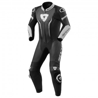 Combinaison Moto Cuir REV'IT Argon Noir Blanc