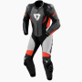 Combinaison Moto Cuir REV'IT Control Black Neon Red 1PC