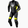 Combinaison Moto Cuir REV'IT Control Black Neon Yellow 1PC