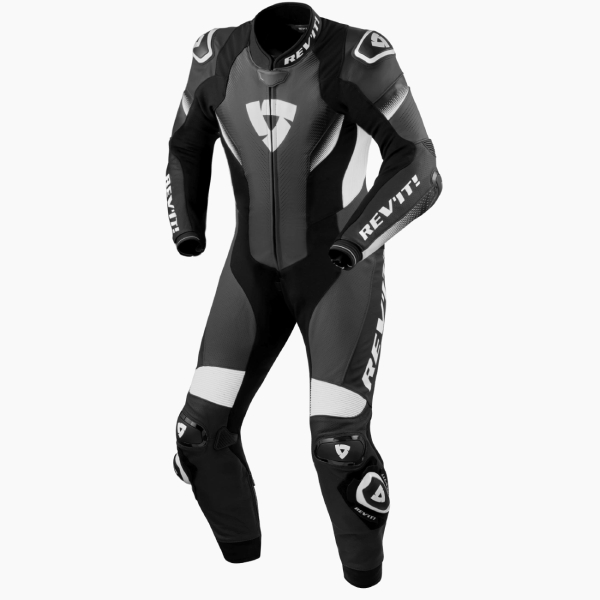 Combinaison Moto Cuir REV'IT Control Black White 1PC