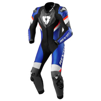 Combinaison Moto Cuir REV'IT Hyperspeed 2 Noir Bleu
