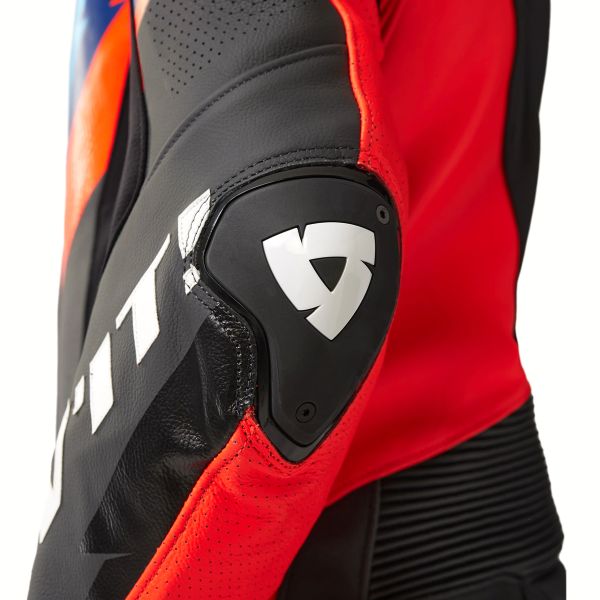 REV'IT One Piece Quantum 3 Anthracite Neon Red