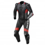 Combinaison Moto Cuir REV'IT Quantum 2 Anthracite Neon Rouge