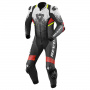 Combinaison Moto Cuir REV'IT Quantum 2 Blanc Neon Rouge