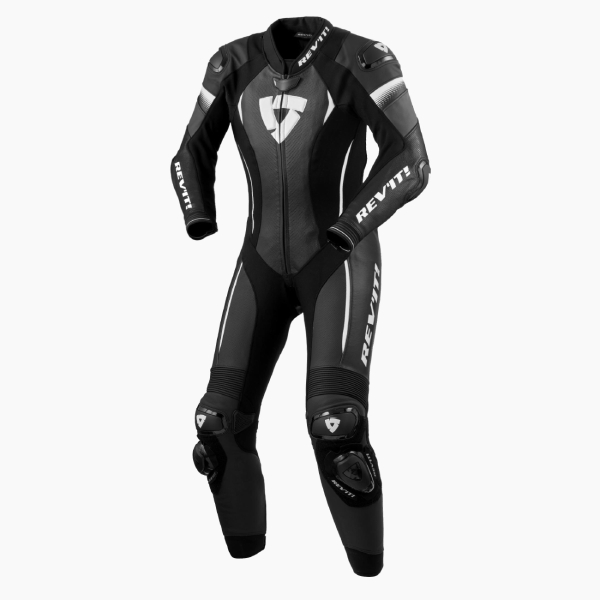 Combinaison Moto Cuir REV'IT Xena 4 Ladies Black White 1PC