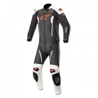 Combinaison Moto Cuir Alpinestars Missile 2PC Compatible Tech-Air Noir Blanc Rouge Combinaison Moto Cuir Alpinestars Missile 2PC Compatible Tech-Air Noir Blanc Rouge