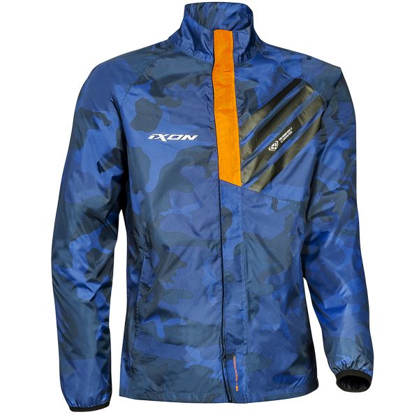 Blousons et vestes de pluie Ixon Stripe Jacket Navy Camo Orange Blousons et vestes de pluie Ixon Stripe Jacket Navy Camo Orange