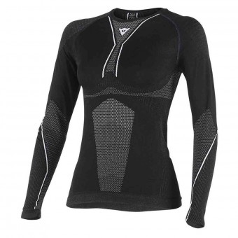 Maillot Froid Dainese D-Core Dry Tee LS Lady Black White