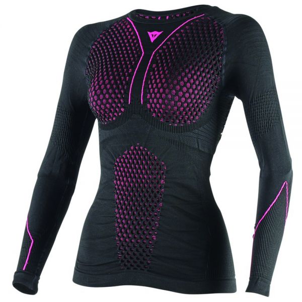 Maillot Froid Dainese D-Core Thermo Tee LS Lady Black Pink