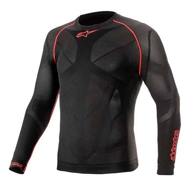 Maillot Froid Alpinestars Ride Tech V2 Top Long Sleeve Summer Black Red