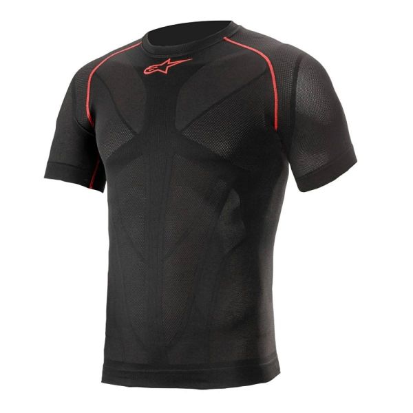 Maillot Froid Alpinestars Ride Tech V2 Top Short Sleeve Summer Black Red