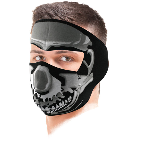 Masque Zanheadgear Chrome Skull Mask