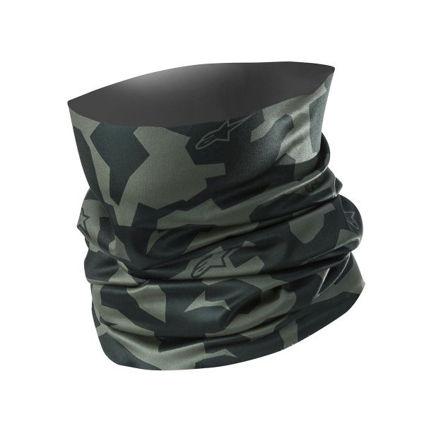 Tours De Cou Moto Alpinestars Camo Neck Tube Vert Militaire