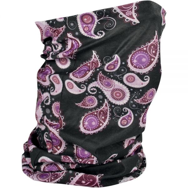 Tours De Cou Moto Zanheadgear Purple Paisley