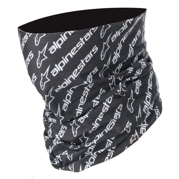 Tours De Cou Moto Alpinestars Linear Neck Tube Black White Tours De Cou Moto Alpinestars Linear Neck Tube Black White