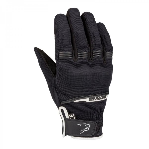 Gants Moto Bering Borneo Noir Blanc