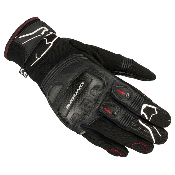 Gants Pro-R BERING Noir/Rouge/Blanc - , Gants moto racing Gants Pro-R BERING Noir/Rouge/Blanc - , Gants moto racing