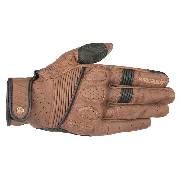 Gants Moto Alpinestars Crazy Eight Black Brown