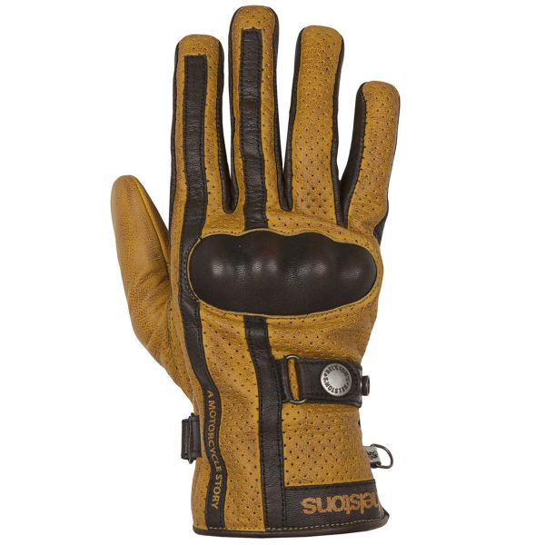 Gants Moto Helstons Eagle Summer Gold Brown