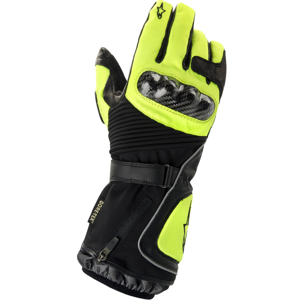 Gants Moto Alpinestars Jet Road Gore-Tex Noir Jaune Fluo