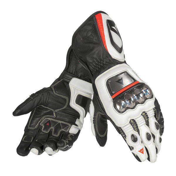 Gants Moto Dainese Full Metal 6 Black White Lava Red Gants Moto Dainese Full Metal 6 Black White Lava Red