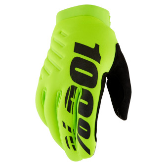 Gants Moto 100% Brisker Jaune Fluo