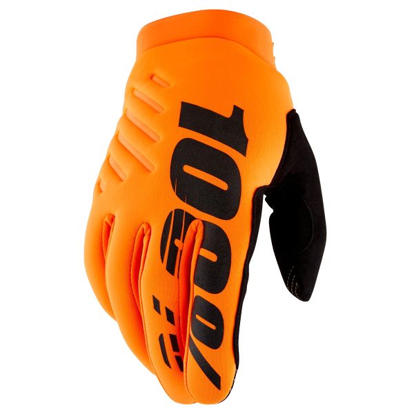 Gants Moto 100% Brisker Orange Fluo