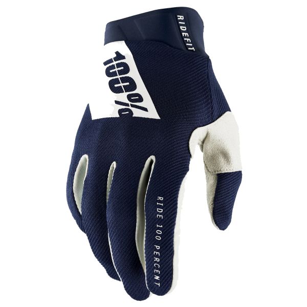 Gants Moto 100% Ridefit Navy
