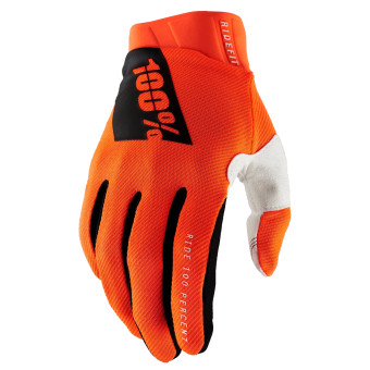 Gants Moto 100% Ridefit Orange Fluo Gants Moto 100% Ridefit Orange Fluo
