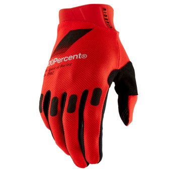Gants Moto 100% Ridefit Rouge Gants Moto 100% Ridefit Rouge