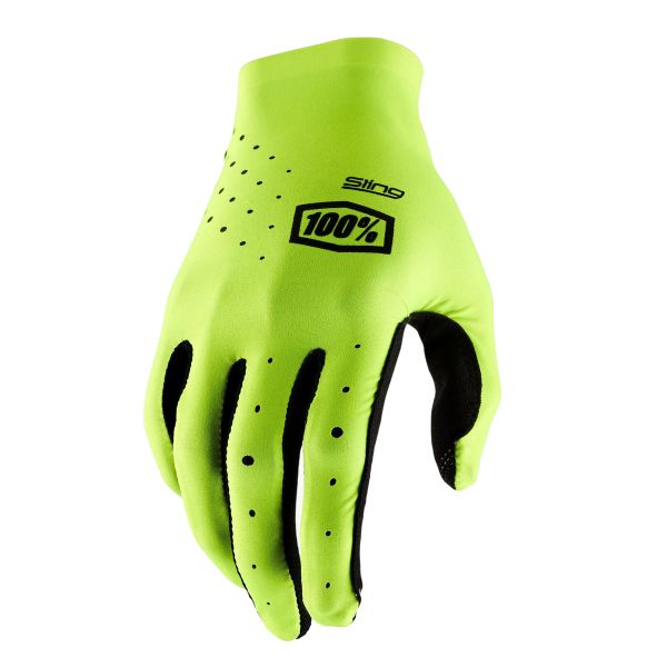 Gants Moto 100% Sling MX Jaune Fluo