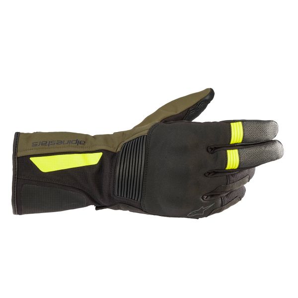 Gants Moto Alpinestars Denali Aerogel Drystar Black Forest Yellow Fluo