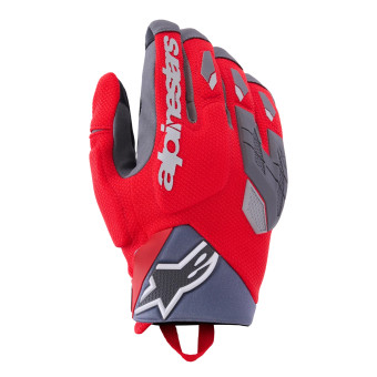 Gants Moto Alpinestars Durack Bright Red Mid Gray
