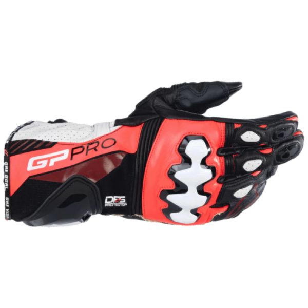 Gants Moto Alpinestars GP Pro R4 Black Red Fluo White