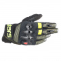 Gants Moto Alpinestars Halo Forest Black Yellow Fluo