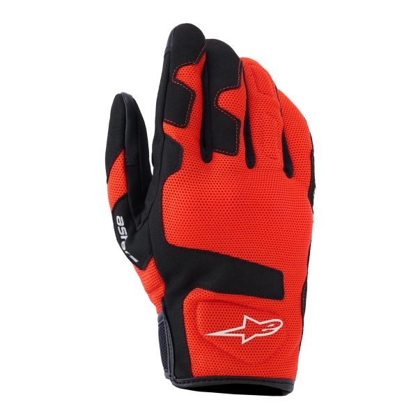 Gants Moto Alpinestars Ignite Gloves Red Tangerine Black