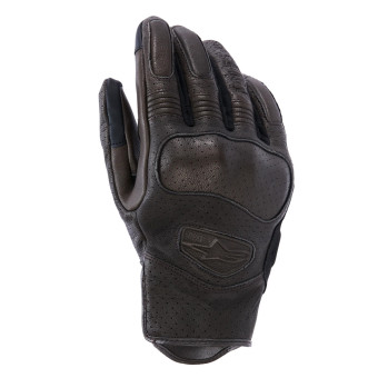 Gants Moto Alpinestars Mustang V3 Leather Dark Brown Black